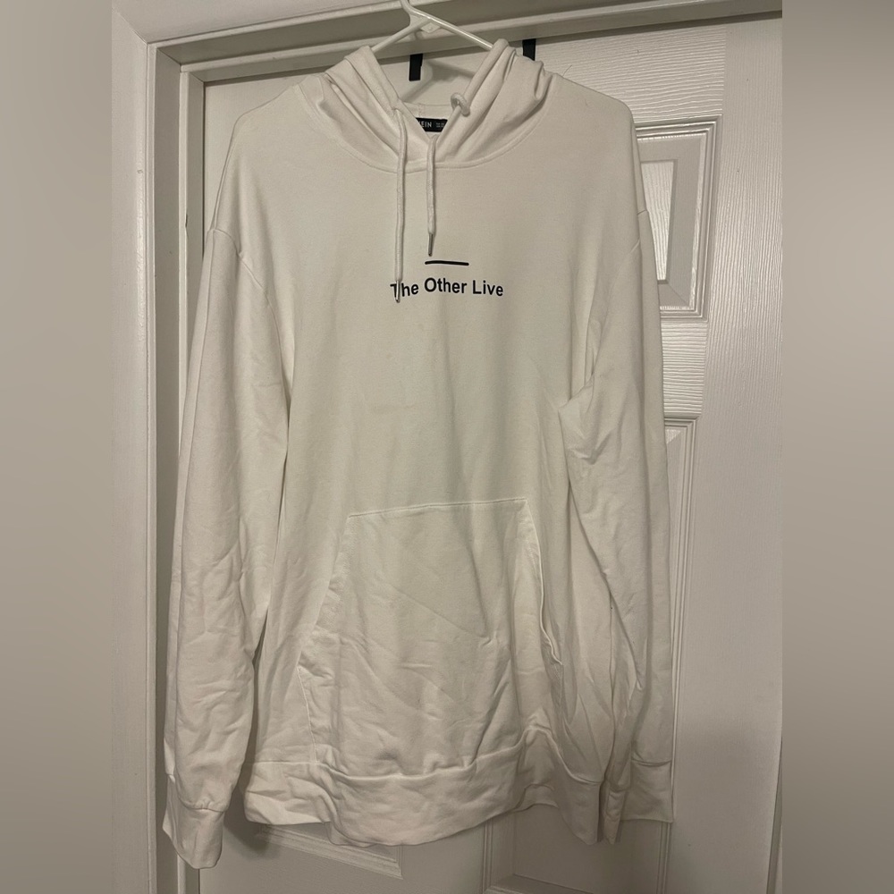 White sweatshirt